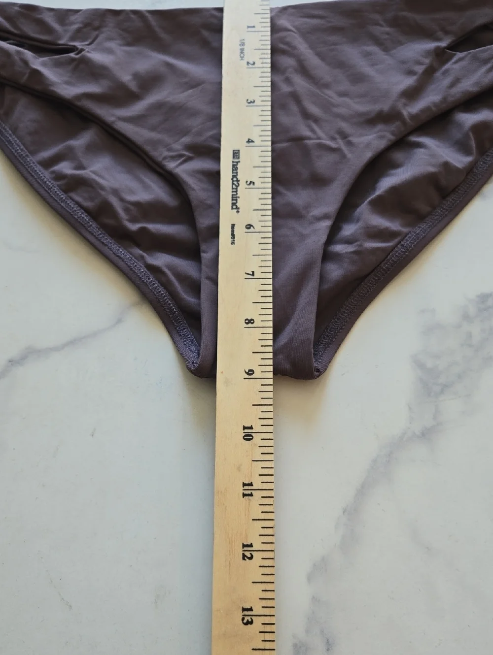 L Space Sensual Solids Estella Classic Hipster Bottom Swimsuit Brown Size L NWT